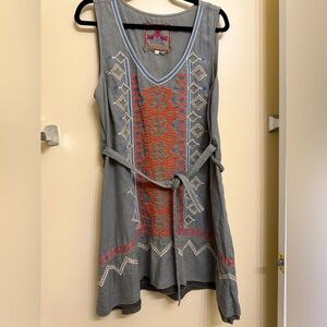 Johnny Was Linen Dress- Large